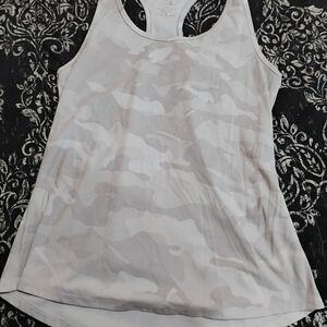 RBX Women's Gray Camouflage Racer Back Tank Top